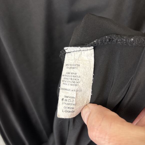 Sincerely Jules Slip Dress Large Sexy Cocktail LBD Dark Whimsigoth Club 90s Y2k - Picture 4 of 7